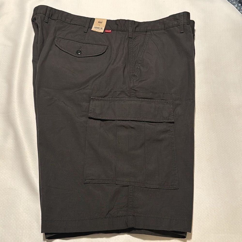 Levis Cargo Shorts Mens 48 Ripstop Gray - Picture 2 of 3
